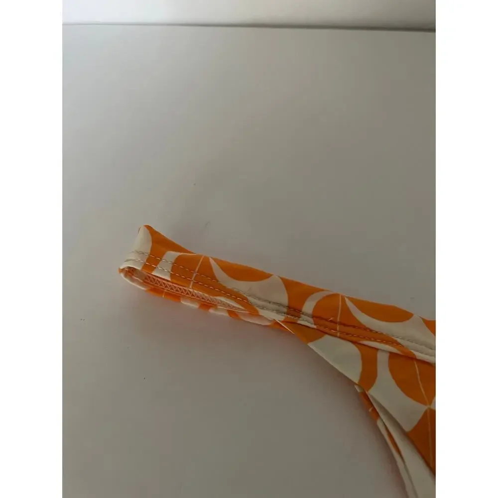NWT L*Space Women's Swimwear Camdyn Bikini Bottom Bitsy Cut Orange Cream Size S